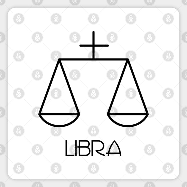 Libra Doodle Line Art Magnet by inotyler